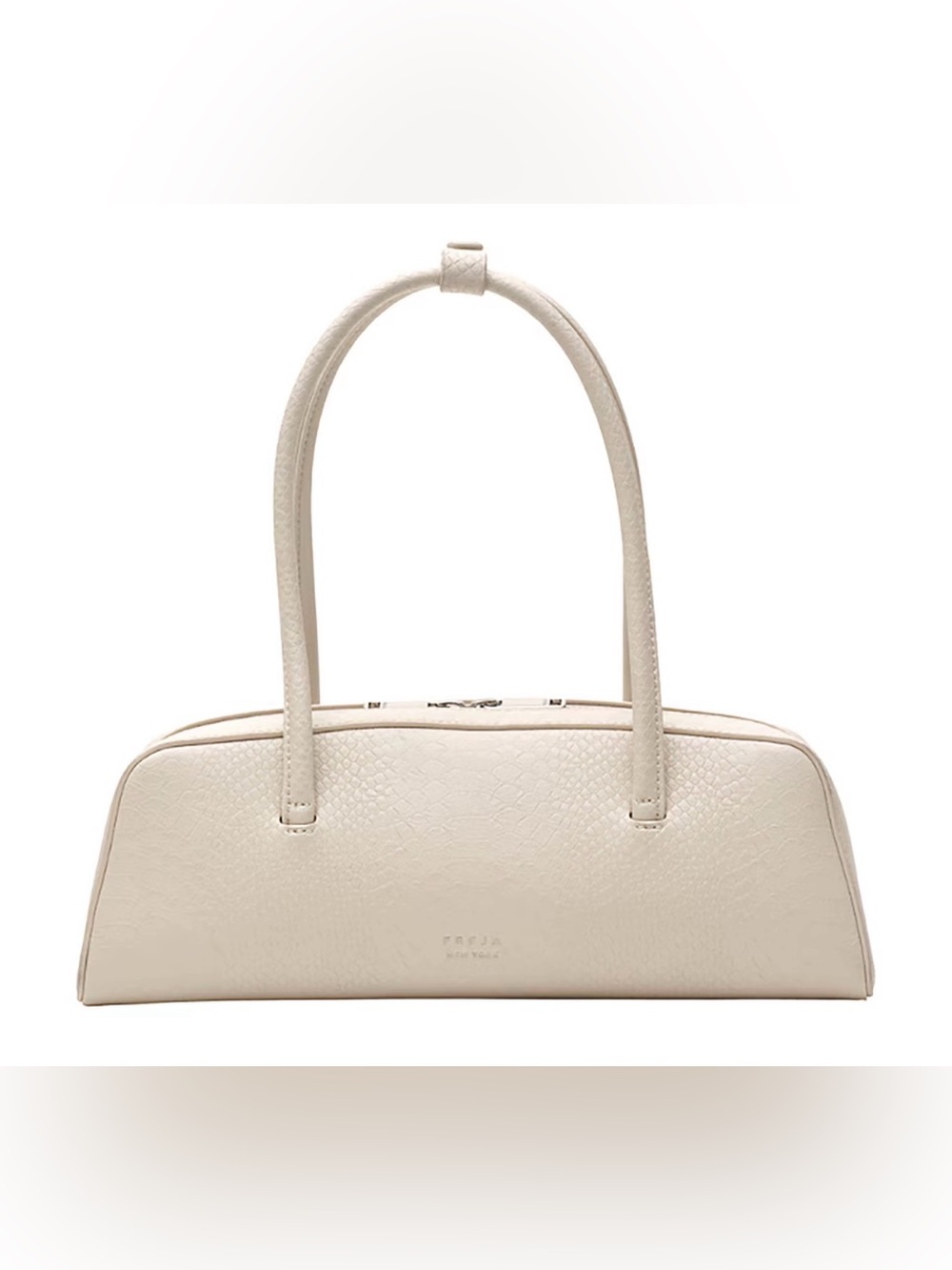 Freja New York Mercer Shoulder Bag in Oat Croc